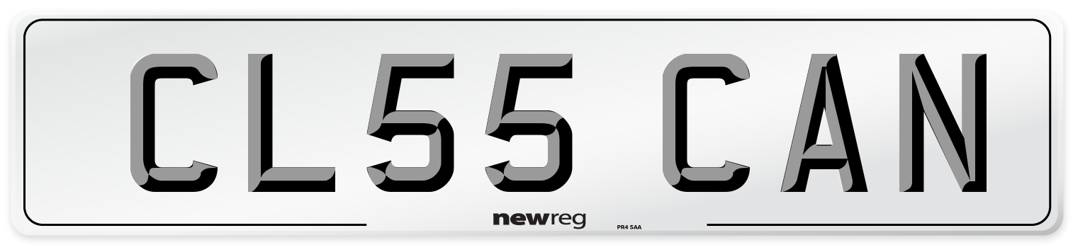 CL55 CAN Number Plate from New Reg